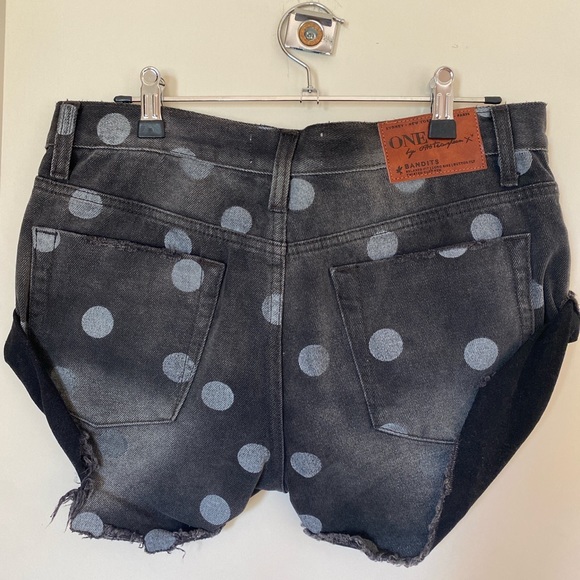 Oneteaspoon Bandits denim shorts size 25 - Picture 2 of 2